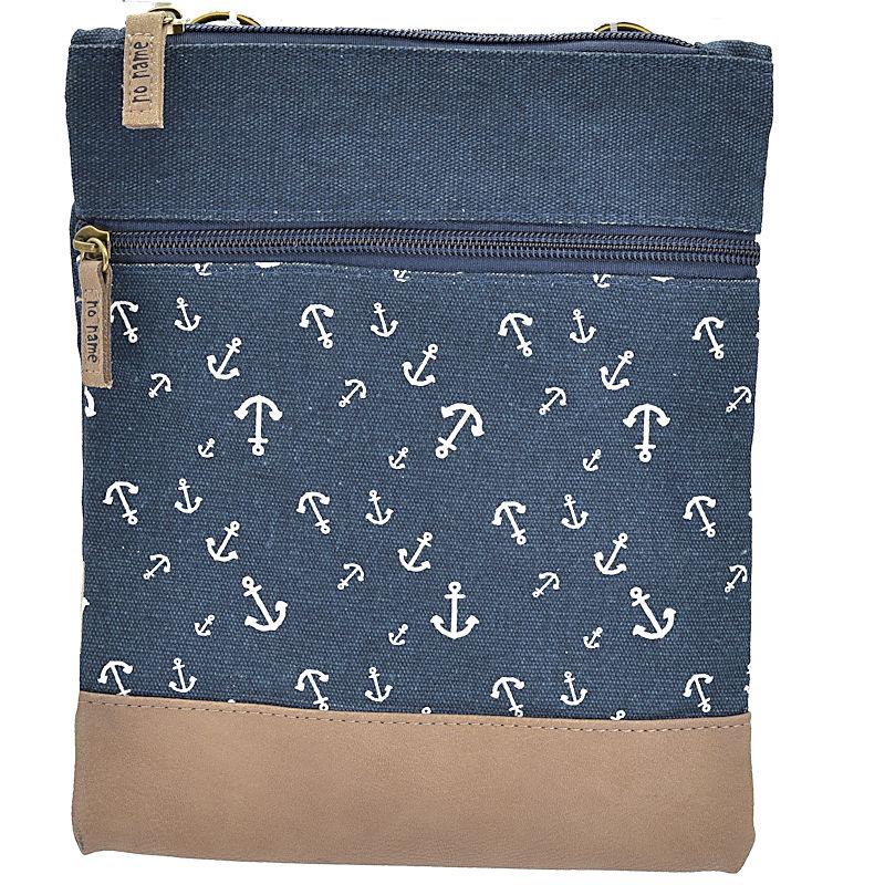 Handtasche Canvas Crossbag Anker navy von No Name